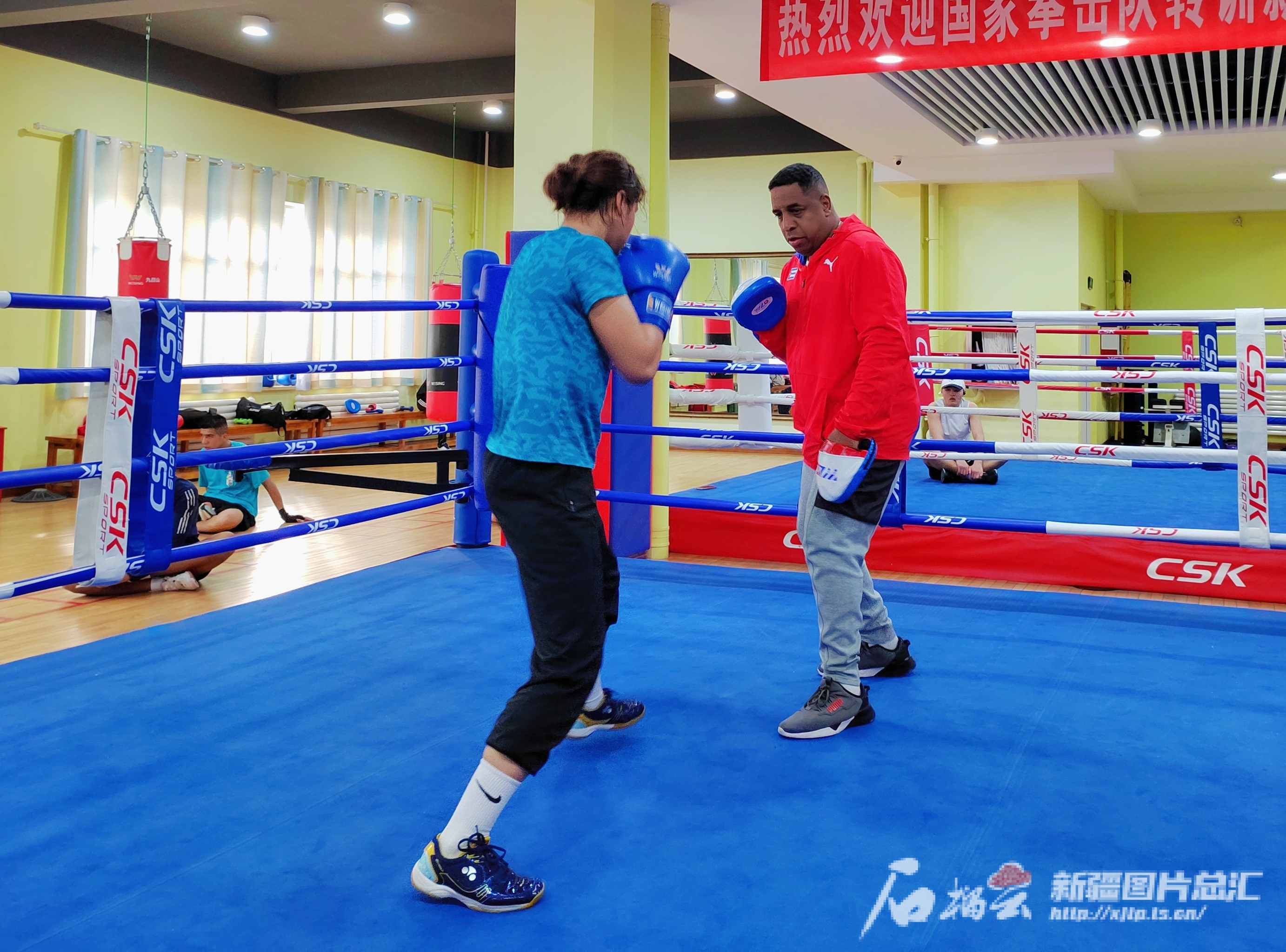 古巴选手在拳击比赛中展现出色拳法